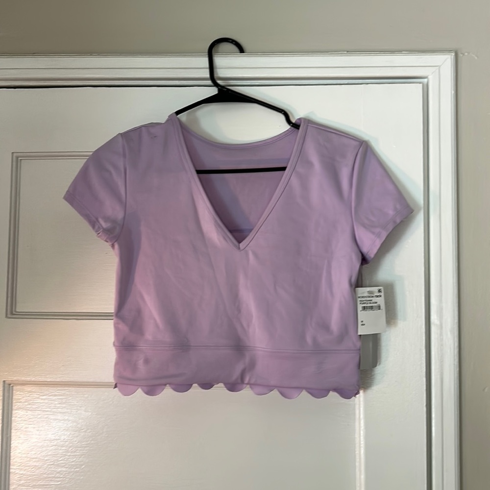 lavender workout top